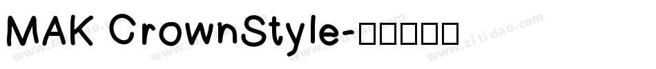 MAK CrownStyle字体转换